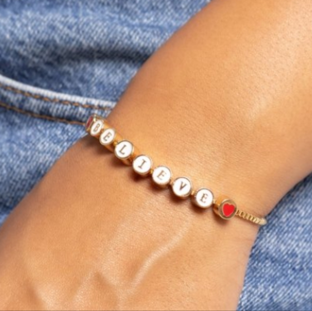BELIEVE Slide Bracelet